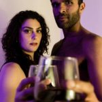 Mona (Michelle Drexler) and Kamal (Kunal Prasad) "celebrate" five years of marriage. Photo by Jear Keokham